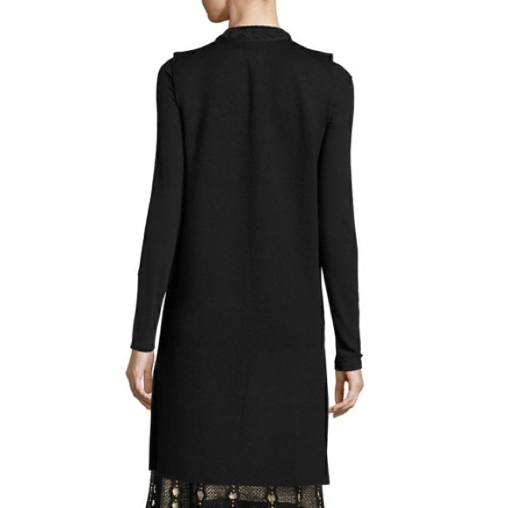 Kobi Halperin Jaycie Lace-Trim Sweater Vest in Black - Picture 2 of 6